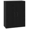 vidaXL Wandschrank Schwarze Eiche 69,5 x 34 x 90 cm Holzwerkstoff