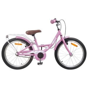 vidaXL Kinderfahrrad 18 Zoll f&uuml;r 5-7 Jahre alt Hellrosa