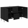 vidaXL Sideboard Schwarz Eichen-Optik 100 x 36 x 60 cm Holzwerkstoff
