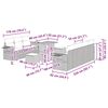 vidaXL Garten-Sofa-Set 10 pcs Beige Poly-Rattan