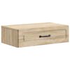 vidaXL Wandmontierter Beistelltisch Sonoma-Eiche 59 x 34,5 x 17 cm