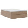 vidaXL Ottoman-Bett mit Matratze Cappuccino-Braun 120x200cm Kunstleder