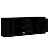vidaXL Sideboards 3 Stk. Schwarz Holzwerkstoff