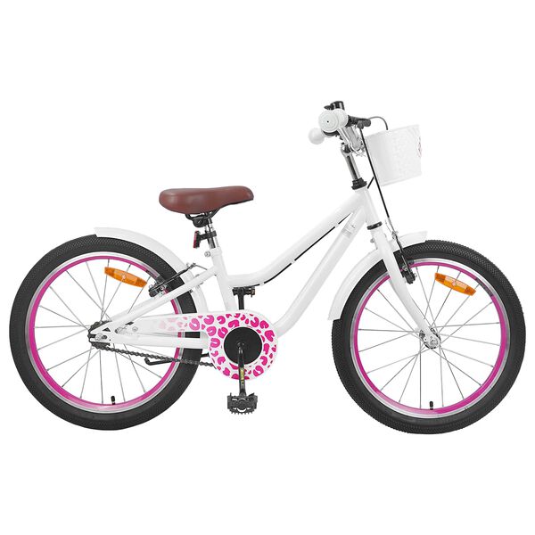 vidaXL Kinderfahrrad 20 Zoll f&uuml;r 6-11 Jahre alt Wei&szlig;