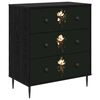 vidaXL Kommode BREMEN Magnolienmuster 66 x 36,5 x 76 cm Holzwerkstoff