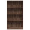 vidaXL Bücherregal Braun Eichen-Optik 80x24x143 cm Holzwerkstoff
