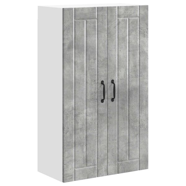 vidaXL K&uuml;chenschrank Beton Grau 60 x 31 x 100 cm Holzwerkstoff