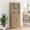 vidaXL Highboard mit Schubladen 2 pcs Artisan-Eiche Holzwerkstoff
