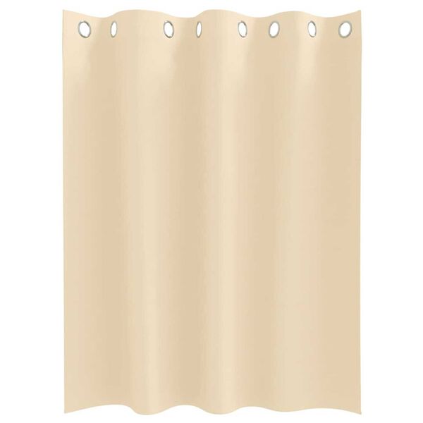 vidaXL Verdunkelungs-Vorhänge mit Ringen 2 pcs Creme 140 x 140 cm