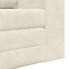 vidaXL Schlafsofa 60cm Creme Samt