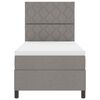 vidaXL Boxspringbett mit Matratze Taupe 100 x 200 cm Stoff