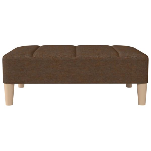 vidaXL Fu&szlig;hocker Braun 78x56x32 cm Stoff