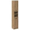 vidaXL Badschrank Artisan-Eiche 32x34x188,5 cm Holzwerkstoff