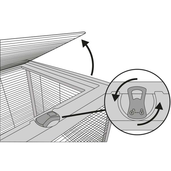 FLAMINGO Kleintierk&auml;fig Elsa Klein 77x47x36,5 cm