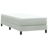 vidaXL Boxspringbett ohne Matratze Hellgrau 100x220 cm Samt