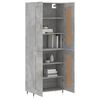vidaXL Highboard Betongrau 69,5x34x180 cm Holzwerkstoff