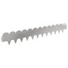 vidaXL Raseneinfassung 50 pcs 103 x 15 cm Stahl Silber