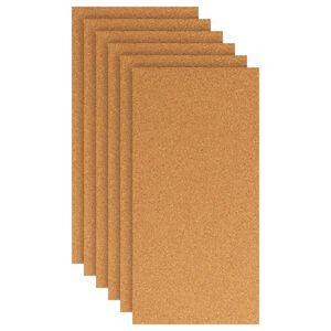 vidaXL Korkplatte 6 Stk. Braun 100 x 50 cm Kork
