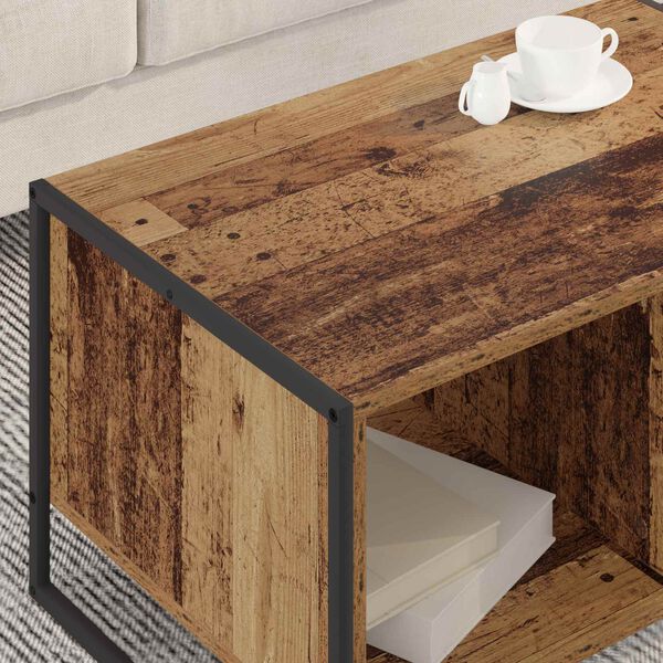 vidaXL Couchtisch Altholz 80 x 50 x 40 cm Holzwerkstoff