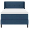 vidaXL Boxspringbett mit Matratze Blau 200 x 80 cm Polyester