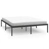 vidaXL Bettgestell Metall Schwarz 140x200 cm