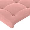 vidaXL Boxspringbett mit Matratze Rosa 80x200 cm Samt