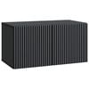 vidaXL Wandmontierter TV-Schrank 59,5 x 31 x 30 cm Schwarz