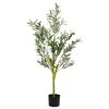 vidaXL Olivenbaum K&uuml;nstlich 450 Bl&auml;tter 120 cm Gr&uuml;n