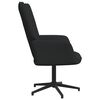 vidaXL Relaxsessel mit Hocker Schwarz Stoff