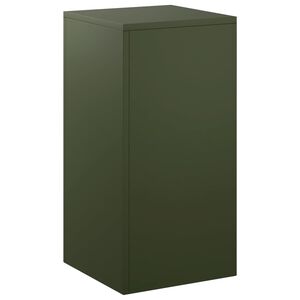 vidaXL Pflanzenst&auml;nder Olivgr&uuml;n 30 x 30 x 60 cm Wetterfeststahl
