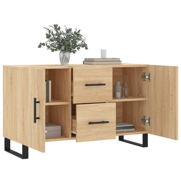 vidaXL Sideboard Sonoma-Eiche 100x36x60 cm Holzwerkstoff
