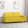 vidaXL 2-Sitzer-Sofa Hellgelb 140 cm Stoff