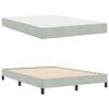 vidaXL Boxspringbett mit Matratze Hellgrau 160 x 200 cm Stoff