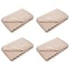 vidaXL Kunstfell Kaninchenfell Decke 4 pcs Beige 130 x 150 cm