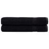 vidaXL Premium-Handt&uuml;cher SOLUND 2 Stk. Schwarz 100x200 cm 600 g/m&sup2;