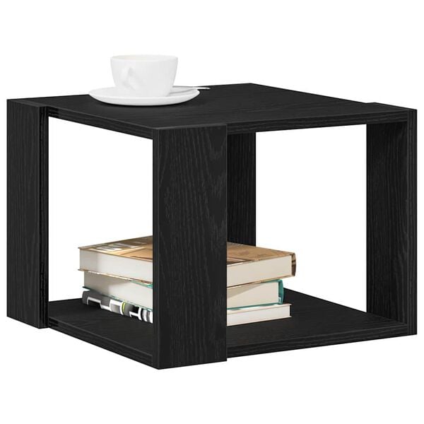 vidaXL Couchtisch Schwarz Eichen-Optik 40 x 40 x 30 cm Holzwerkstoff