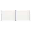 vidaXL Ausziehbare Seitenmarkise Creme 120 x 1000 cm