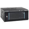 vidaXL Netzwerkschrank mit Speicher Schwarz 53 x 35 x 21 cm Stahl