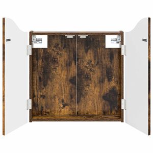 vidaXL Dartboard Schrank Raucheiche 56 x 12 x 63 cm Holzwerkstoff