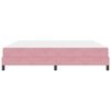vidaXL Boxspringbett mit Matratze Rosa 200 x 200 cm Stoff