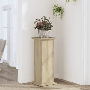 vidaXL Pflanzenst&auml;nder Sonoma-Eiche 33x33x80 cm Holzwerkstoff