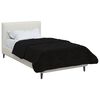 vidaXL Sommerdecke Schwarz 140 x 200 cm Mikrofaser und Teddy-Fleece
