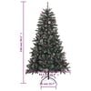 vidaXL Künstlicher Weihnachtsbaum mit Ständer Grün 150 cm PVC