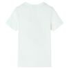 Kinder-Kurzarmshirt Ecru 140