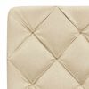 vidaXL Bett mit Matratze Creme 200x200 cm Stoff