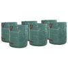 vidaXL Gartenm&uuml;lls&auml;cke 12 Stk. 120 l Gr&uuml;n Polypropylen 45 x 45 x 76 cm