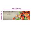 vidaXL Küchenteppich Waschbar Tomaten 60x180 cm Samt