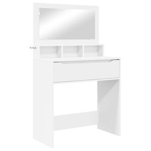 vidaXL Schlafzimmer-Frisiertische mit Speicher Wei&szlig; 80 x 39,6 x 135 cm