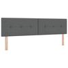 vidaXL Boxspringbett mit Matratze Dunkelgrau 180 x 200 cm Stoff