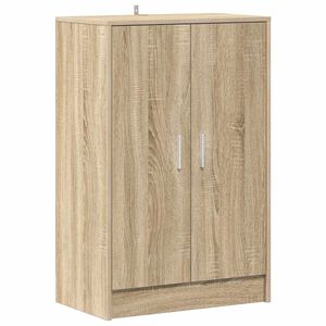 vidaXL Schuhschrank Sonoma-Eiche 60x35x92 cm Holzwerkstoff